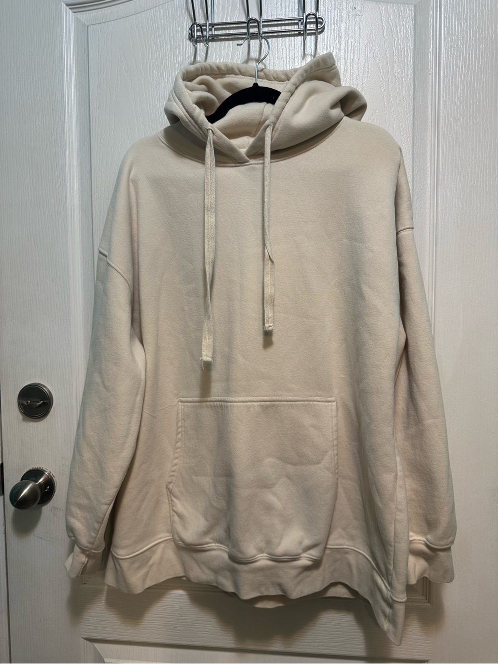 Brunette The Label Cream Oversized Pullover Hoodie